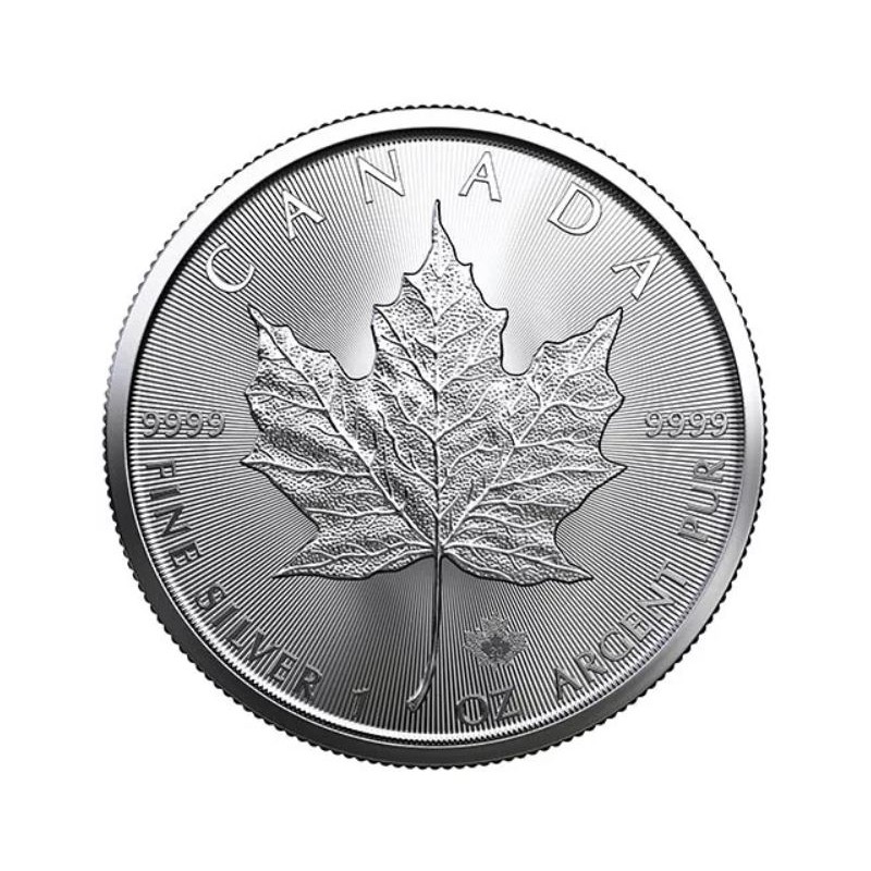 stříbrná mince 1 oz Maple leaf $1 BU (2013-2021) v kapsli HM