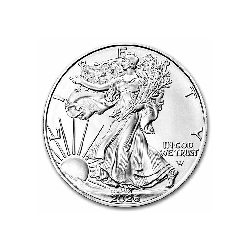 1 oz Silver American Eagle 2026 BU $1 Ag