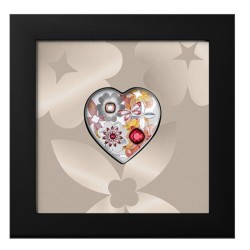 tvarovaná mince Brilliant Love - Blossom 5$ Cook Islands 2026 PROOF