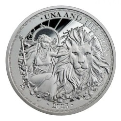 stříbrná 1 oz Una and the Lion 2023 PROOF St. Helena