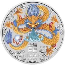 1/4 oz Lunar III Year of the Dragon 2024 MELBOURNE EXPO v blistru