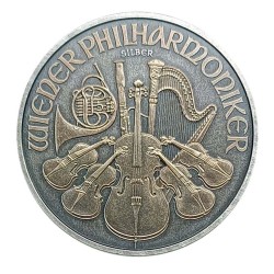 1 oz Ancient Treasure Wiener Philharmoniker 2024 .999Ag+CoA