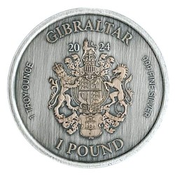 1 oz Ancient Treasure Lady Justice 2024 .999Ag +CoA