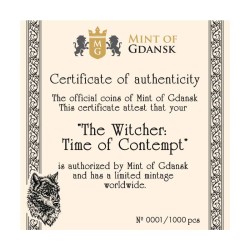 2 oz The Witcher Time of Contempt 1000CFA 2025 BU + CoA