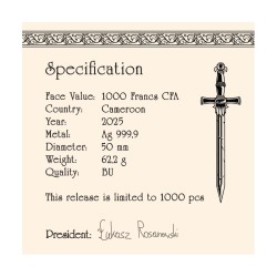 2 oz The Witcher Time of Contempt 1000CFA 2025 BU + CoA