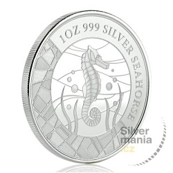 1 oz Seahorse 2018 Samoa BU .999Ag v blistru