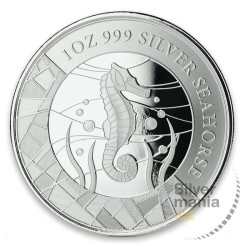 1 oz Seahorse 2018 Samoa BU .999Ag v blistru