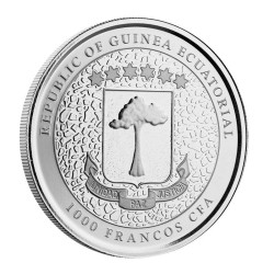 1 oz Giraffe Guinea Equatorial 2021 PROOF-like