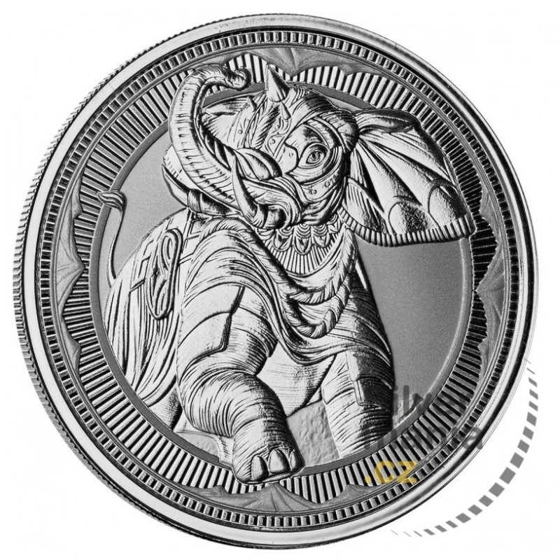 1 oz War Elefant (Bojový slon) 2023 BU v blistru