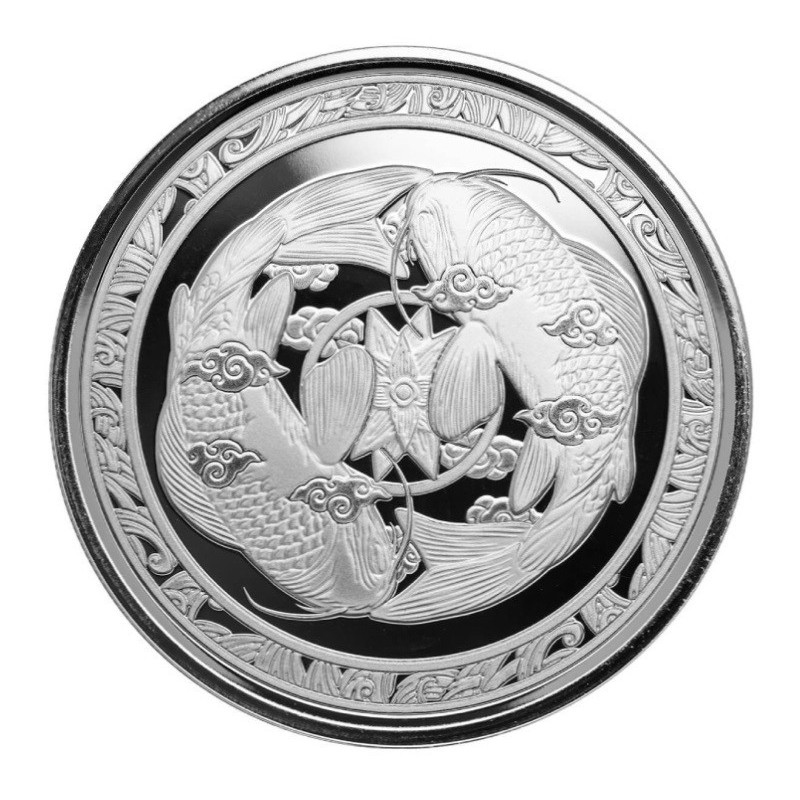 1 oz Fish KOI 2023 FIJI Proof Like blistered