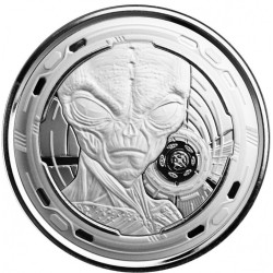 1 oz Alien 2022 BU Ghana 5 Cedis Ag ST