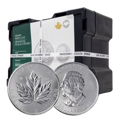 5 oz Canadian Maple Leaf 2026 BU .9999Ag HM