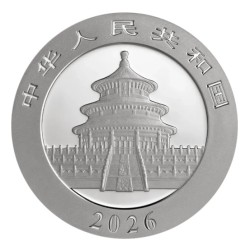 30 g Čínská Panda 2026 BU .999Ag HM