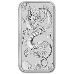 1 oz Rectangular Dragon 2019 BU 1$ Austrálie (v kapsli) HM