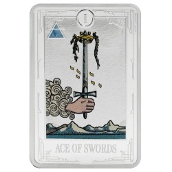 1 oz TAROT ACES OF SWORDS 2025 NIUE PROOF HM
