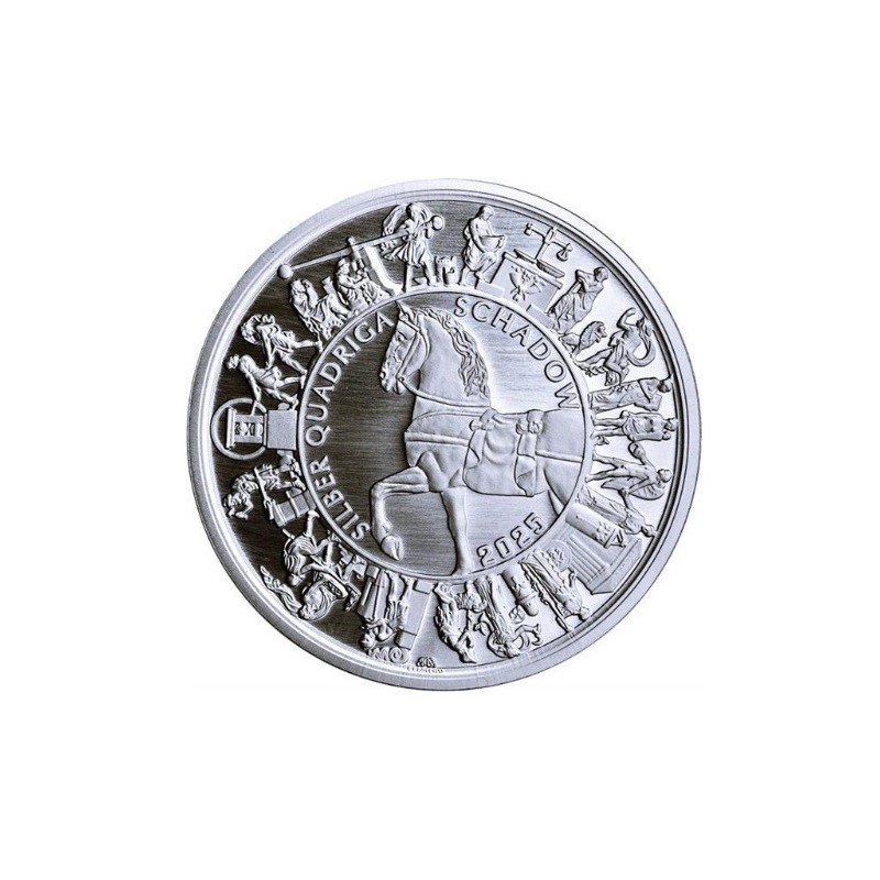 1/2 oz Silver Quardiga 2025 - Gottfried anniversary .999Ag HM