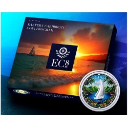 stříbrná mince 1 oz  Montserrat Blue Girdled Angelfish 2021 PROOF