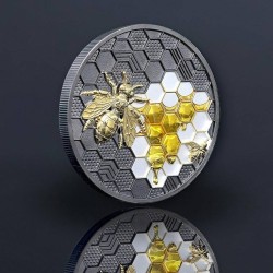 2 oz Bee Bionic Genesis - Včela $2 Niue 2026 PROOF HM