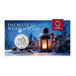 1 oz Wiener Philharmoniker vánoční v kartě 2025 BU 1,5 Eur