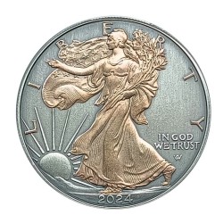 1 oz Ancient Treasure American Eagle 2024 .999Ag+CoA