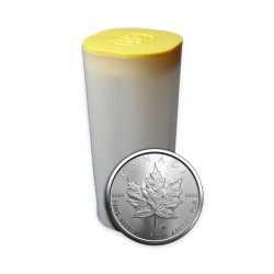 stříbrná mince 1 oz Maple leaf 2025 BU $5 Kanada