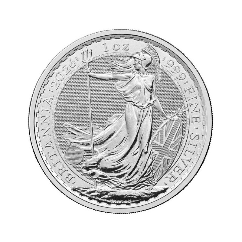 1 oz Britannia 2026 BU 2 Pounds .999Ag HM