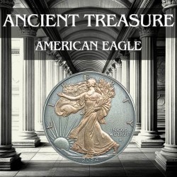 1 oz Ancient Treasure American Eagle 2024 .999Ag+CoA