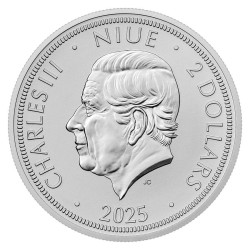 stříbrná mince 1 oz Český lev 2025 Niue $1 BU HM