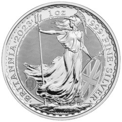 1 oz Britannia 2023 korunovaný král Charles III. BU v kartě - číslovaná