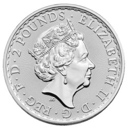 1 oz Britannia 2023 BU Elizabeth II. in CARD - numbered HM
