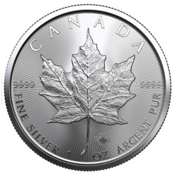 stříbrná mince 1 oz Maple leaf 2026 BU $5 Kanada HM