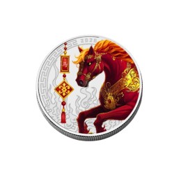 Silver Year of the Horse (Rok koně) Fractional Set 3,75$ FIJI 2026