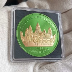 1 oz ANIMAL PREDATORS - TIGERS gilded metal colors 2024 (3.)