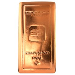 copper bar 5 kg Geiger .9999 Cu