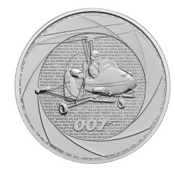 1 oz Šest dekád Agenta 007: Bond Films 60s 2024 Ag 2 Pounds UK
