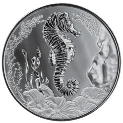 1 oz Seahorse 2025 Samoa BU 2 Tala .999Ag