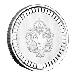 stříbrná 1/2 oz Scottsdale Mint Lion round .999Ag
