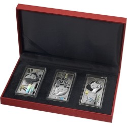 3 x 20 g set Shanghai Mint PANDA 2025 PROOF Holo