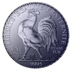1 oz MARIANNA AND THE ROOSTER medaile 2026 Titanium BU