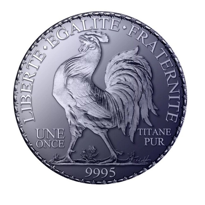 1 oz MARIANNA AND THE ROOSTER medaile 2026 Titanium BU