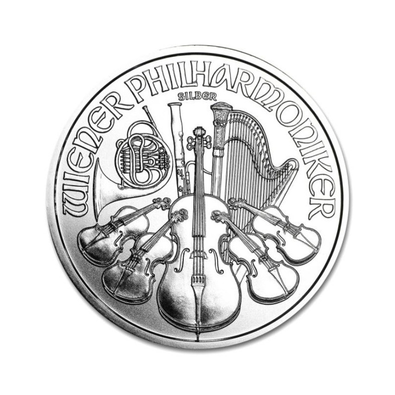 stříbrná investiční mince 1 oz Wiener Philharmoniker 2021 BU