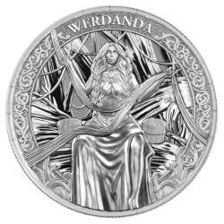 silver coin 1 oz NORNS WERDANDA 2026 BU + CoA