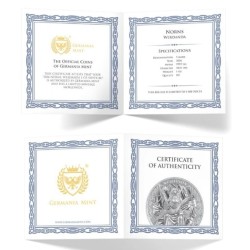 stříbrná mince 1 oz Sudičky Norns WERDANDA 2026 BU + CoA