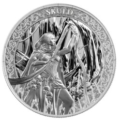 silver coin 1 oz NORNS SKULD 2026 BU + CoA