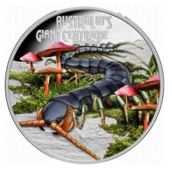 1 oz Australian Giant Centipede Deadly and Dangerous TUVALU 2026 PROOF