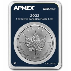 stříbrná mince 1 oz Maple Leaf 2022 (MintDirect® Single)