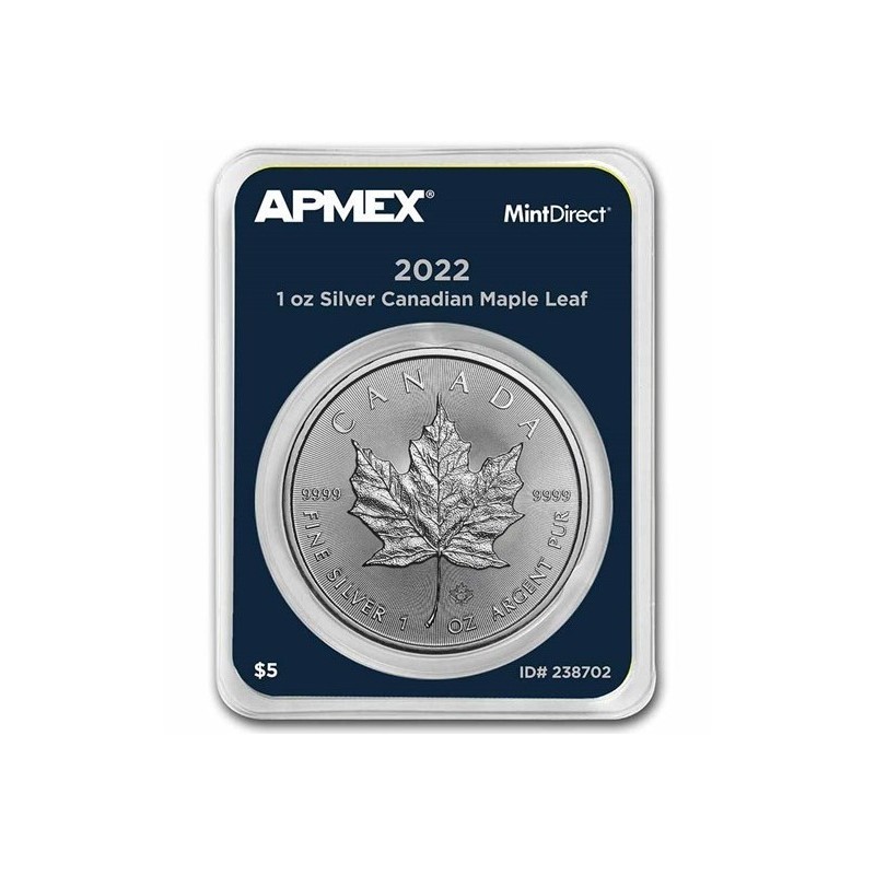 stříbrná mince 1 oz Maple Leaf 2022 (MintDirect® Single)