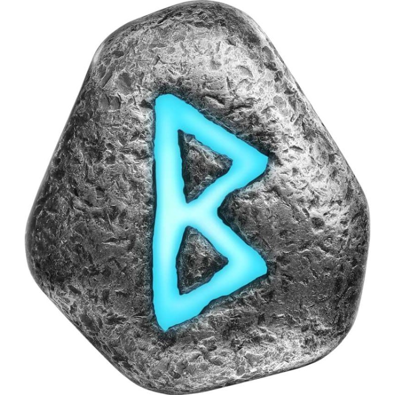 stříbrný slitek 1 oz Runa Berkanan .9999 Ag Antique + UV