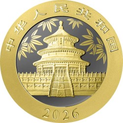 1 oz stříbrná China Panda 2026 Golden Ring