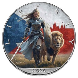 1 oz Bohemia and the Lion US Eagle 2026 color, in box